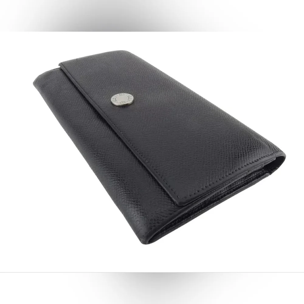 BVLGARI Classico Leather Long Wallet - Pristine Preloved Condition